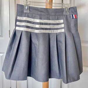 Grey Pleated Skirt | Thom Browne Style